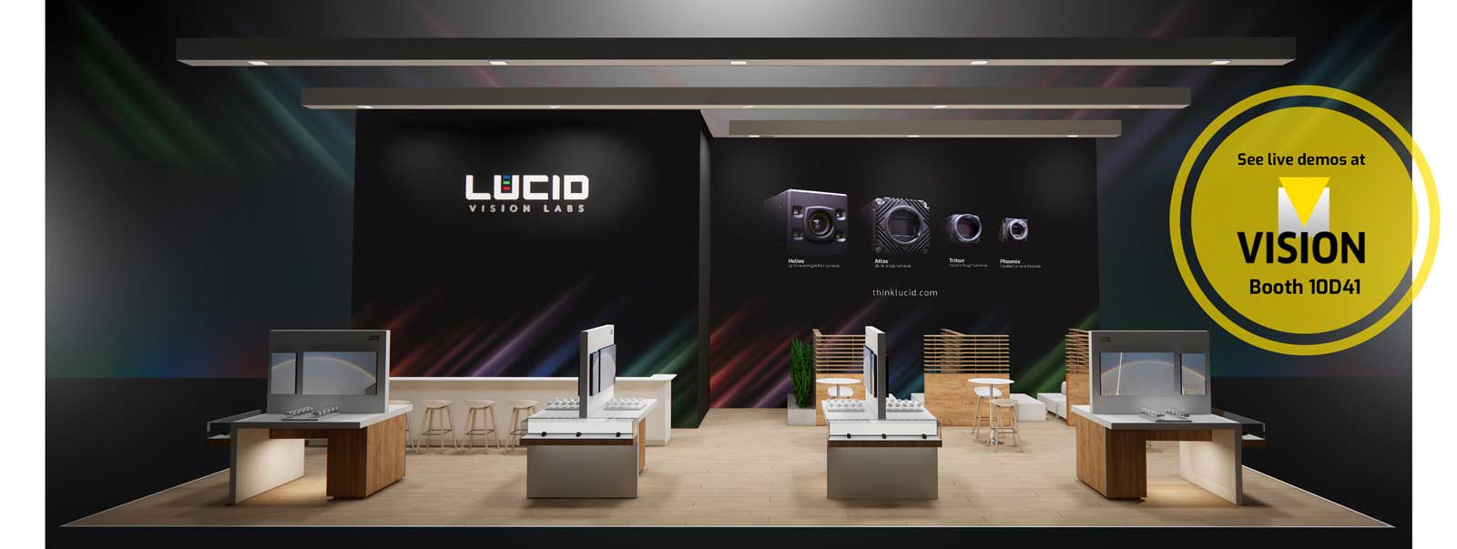 LUCID booth at Vision 2022