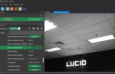 LUCID Arena software