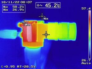 Thermal image of Phoenix camera with LUCID’s NF-mount lens